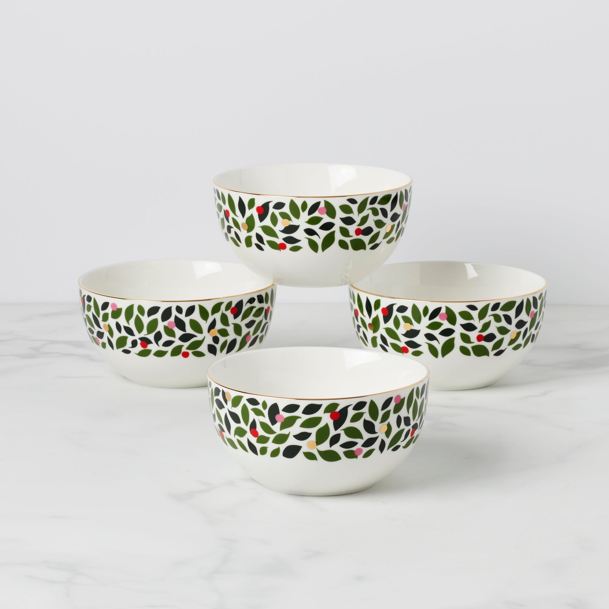 Evergreen Cereal Bowls, Set of 4