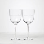 Pour Mine & Make It Last Wine Glasses, Set of 2