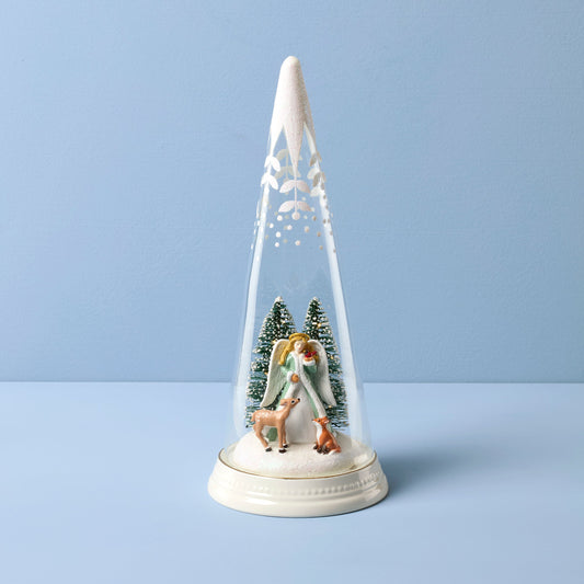 Merry & Magical Glass Lit Scene Angel