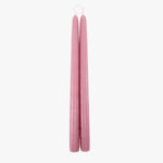 Dripless Vintage Rose 12" Taper Candles, Set of 2